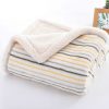 Winter Thick Double Layer Printed Lambskin Children Blanket Bedding