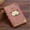 64K Small Pocket Vintage Notebook Handcover Magic Spells Pockets Book Planner Journal Traveler Notepad