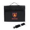 Office Fiberglass Cloth Filing Portable Fire Resistant Waterproof Safe Bag Folder