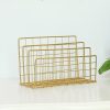 Wrought Iron Desktop Storage Rack Magazine Rack
