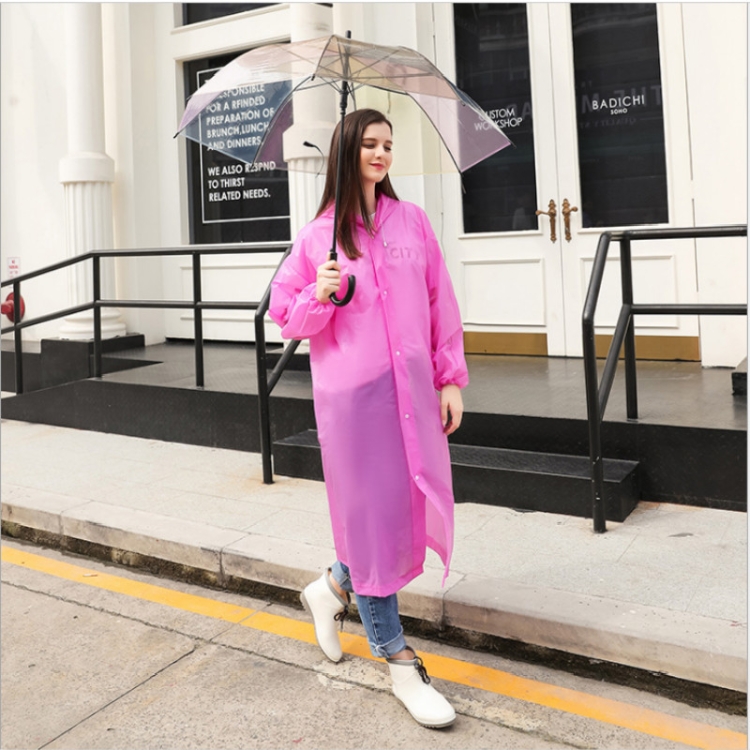 Disposable  PEVA Environment Transparent Raincoat Outdoor Hiking Siamese Raincoat
