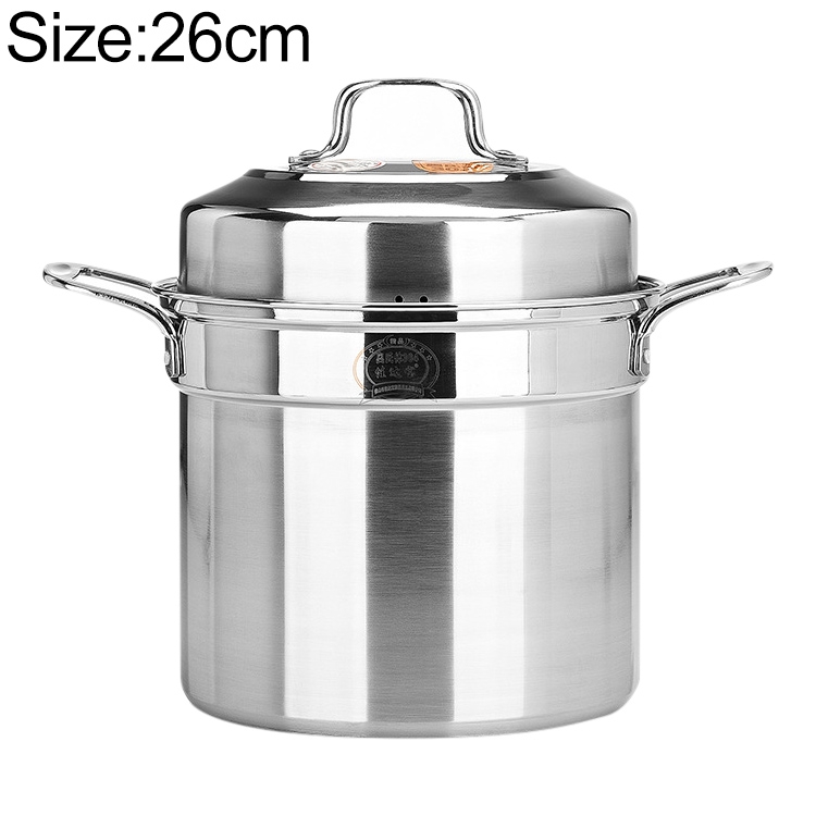 Stockpot Food Grade Material Souppot with Steamer Grid