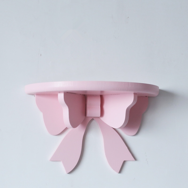 Wooden Bow Racks Children Room Cute Decoration Holder, White, Pink ...