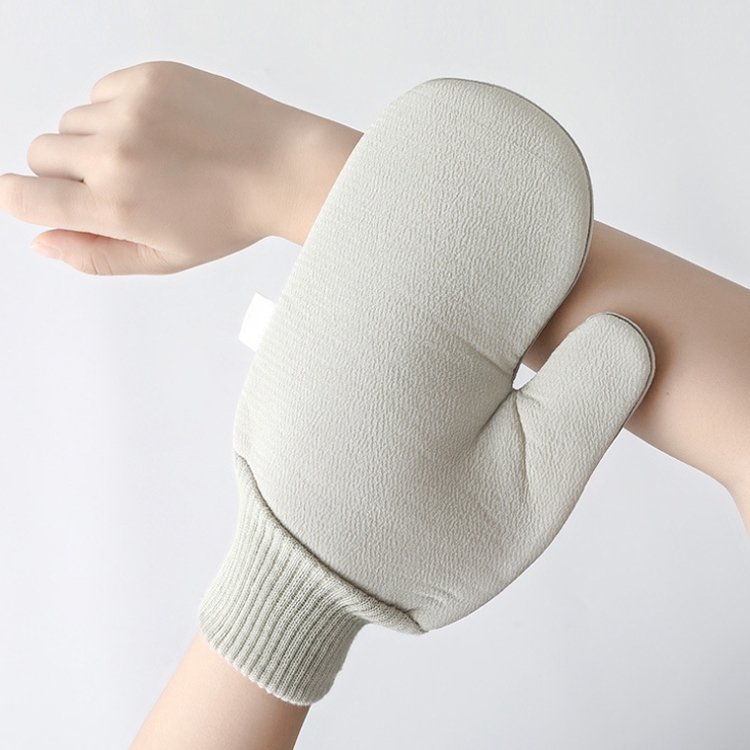 Solid Color Double-sided Soft Skin Non-slip Gloves Bath Brush