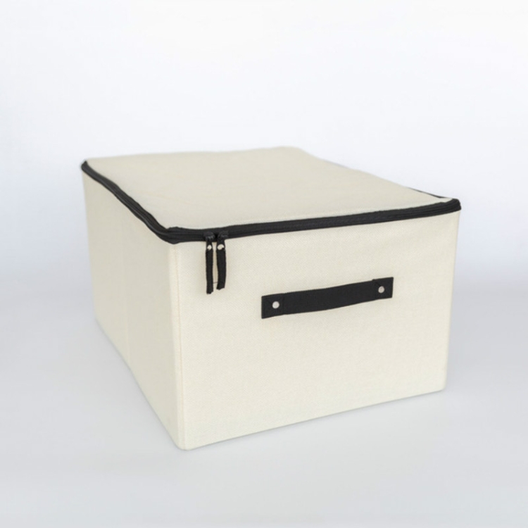 Nonwoven Storage Box Zipper Foldable Underwear Bra Socks Container Drawer Sundries Clothes Home Storage Bag