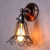 Retro Wrought Iron Bird Cage Wall Lamp