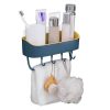 No Drill Wall Mounted Shower Shelf Cell Phone Bathroom Shampoo Holder
