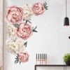 Peony Rose Flowers Wall Sticker Home Decor