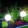 2 PCS Waterproof Outdoor Bulb Solar Ground Light Lawn Landscape Decoration