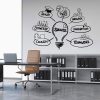 Light Bulb Sticker Company Office Studio Inspired Wall Sticker School Creative Dormitory Decoration Sticker