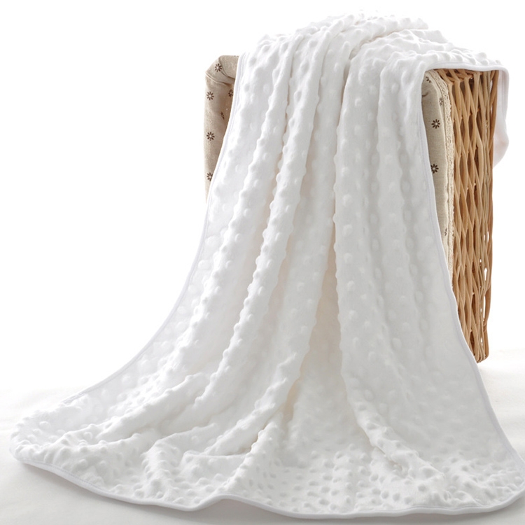 Spring and Autumn Double Layer Baby Knitted Fleece Blanket Bedding