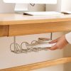 Cable Wire Rack Table Bottom Hanging Basket Shelf Organizing Plug-in Cable Board Storage Rack