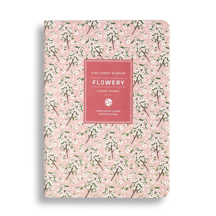 PU Leather Flower Diary Weekly Plan Cute Notepad Small Fresh Business Notebook Office Study Stationery