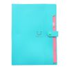 Candy-colored Smiling Face Multi-layer Portfolio Pouch Plastic Information Book File Folder