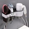 Hairdryer Hanger Free Punch Wall Mounted Bathroom Multi-function Toilet Storage Rack