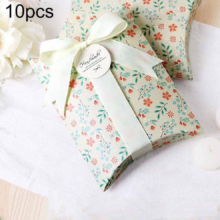 10 PCS Floral Candy Box Cookie Folding Box