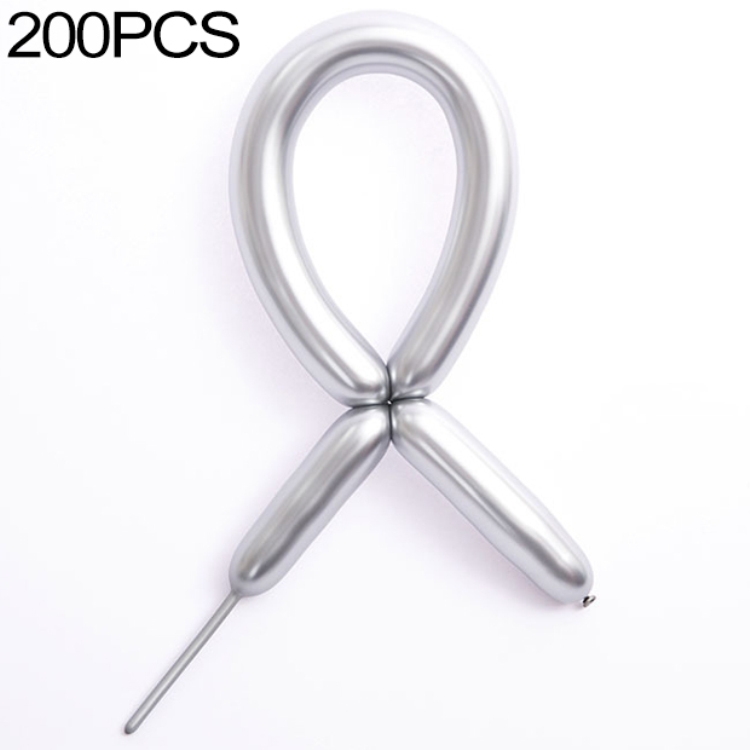 100pcs / Pack Thick 260 Metal Strip Magic Balloon Preparation Styling Holiday Party Decoration