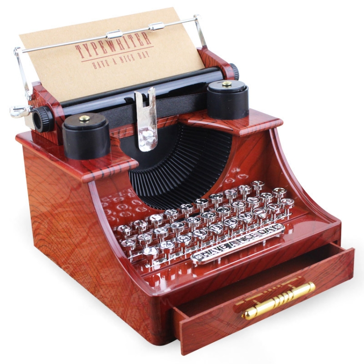 Birthday Girlfriend Girlfriend Retro Creative Teacher Day Typewriter Music Box