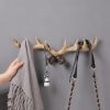 Resin Antler Wall Decoration Wall Hanger Home Living Room Entrance Wall Coat Hook