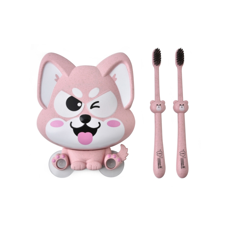 Cartoon Dog Suction Wall Toothbrush Toothpaste Shelf, Size:16x14x5cm