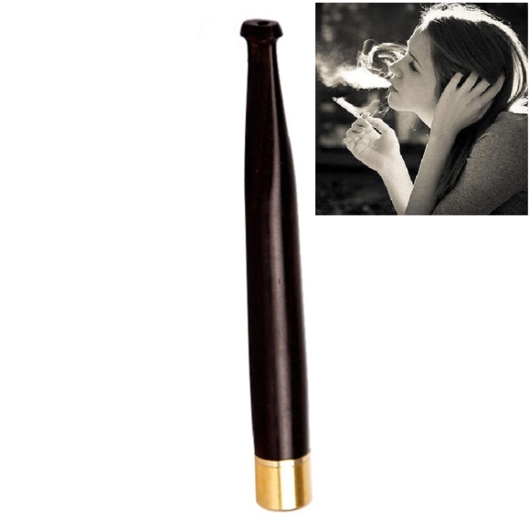 Ladies Twig Pull Rod Filter Can Wash Wood Sandalwood Long Cigarette Holder