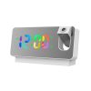 S282 Colorful Font Mute Electronic Digital Clock Mirror Projection Alarm Clock