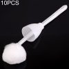 10 PCS Multifunctional Squeezing Type Cotton Toilet Cleaning Brush Creative Soft Hair Toilet Brush