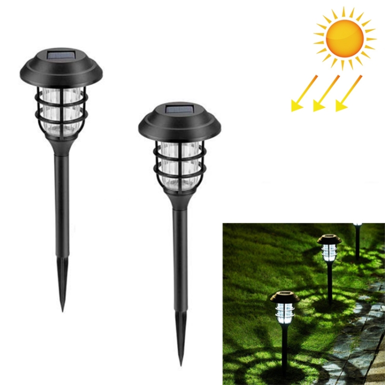 2 PCS Solar Striped Lawn Light LED Outdoor Waterproof Garden Park Landscape Light