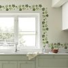 Green Leaf Vine Corner Decoration PVC Self-adhesive Removable Wall Stickers