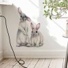 Two Rabbits Home Decoration Removable Wall Stickers