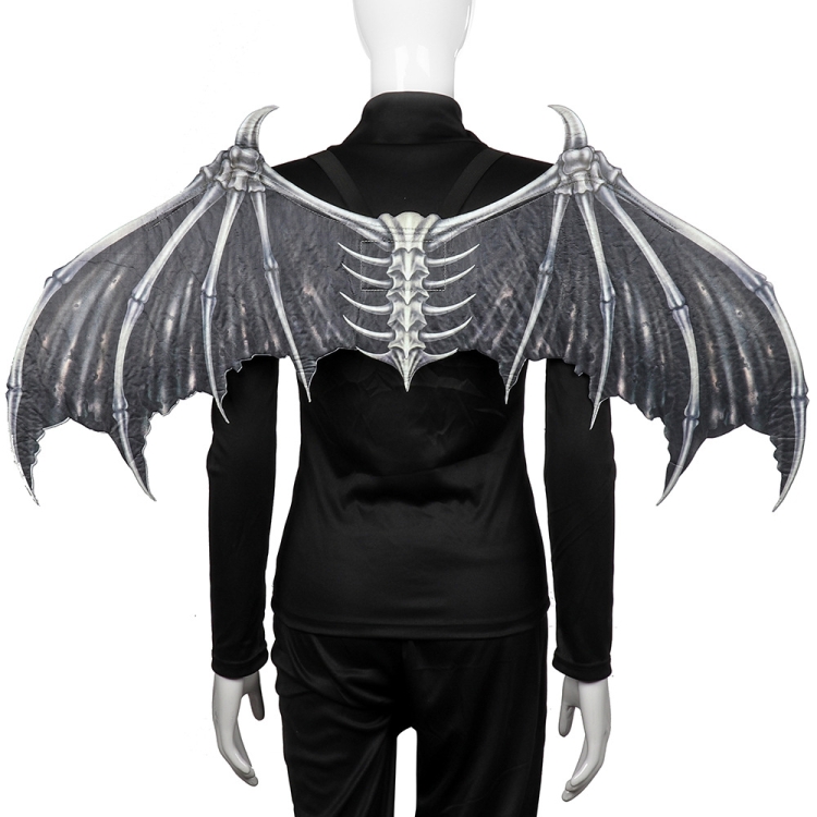 Halloween Carnival Party Props Creative Foldable Non-woven Fabric Devil Bone Wings