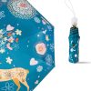 Small Fresh Vinyl Folding Cartoon Forest Rain and Sun Dual-use Umbrella