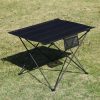 Portable Folding Table Desk Camping Outdoor Picnic Aluminum Ultralight Folding Table