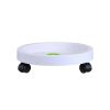 Universal Round Wheels Pot Tray Easy Moving Plant Pot Tray Garden Plate Plastic Stand