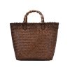 Retro Large-Capacity Bamboo Portable Straw Beach Bag