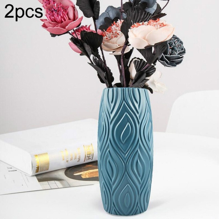 2 PCS Creative Home Flower Arrangement Decoration Wet and Dry Flower Plastic Vase