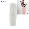 3 PCS Simple Plastic Vase Dry and Wet Flowers Arrangement Container Floral Decoration
