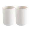 2 PCS Bathroom Toothbrush Cup  Simple Plain Cup