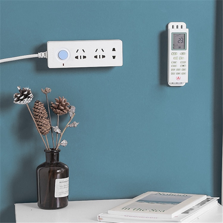 Household No-Punching Socket Holder Remote Control Wall-mounted Sticker ...