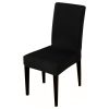 Modern Plain Color Chair Cover Spandex Stretch Elastic Wedding Banquet Chair Covers Dining Seat Cover Pastoral Hotel Cover