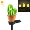 Solar Outdoor Simulation Potted Plants Landscape Lamp LED Courtyard Lawn Light