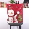 Christmas Decoration Linen Chair Cover