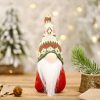 Christmas Decoration Snowflake Knitted Hat Forest Elderly Doll Decoration
