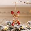 Christmas Decorations Wooden Sleigh Christmas Tree Pendant