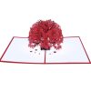 Three-Dimensional Maple Tree Greeting Card Birthday Greeting Card Red Maple Leaf 3d Card