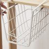 Closet Storage Rack Under The Partition Hanging Basket Storage Basket
