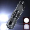 LED Outdoor Rechargeable Telescopic Zoom Mini Glare Flashlight