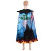 Halloween Dress Up Kids Double-Layer Printed Cloak