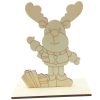 Christmas Decorations Children Painting DIY Wood Plank Inserting Desktop Ornaments