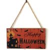 Halloween Ghost Festival Wooden Crafts Listing  Decoration Gift Hanging Board